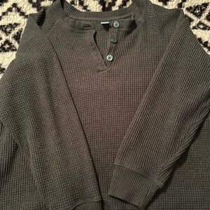 Old navy women’s xl waffle pattern green sweater